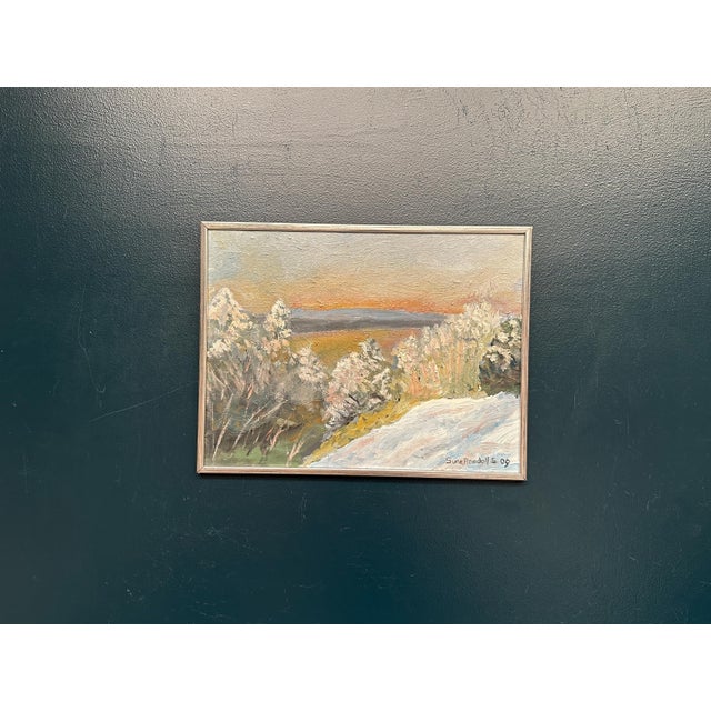 Sune Randolfs, Winter Landscape, 1960s, Oil on Panel, Framed For Sale - Image 18 of 18