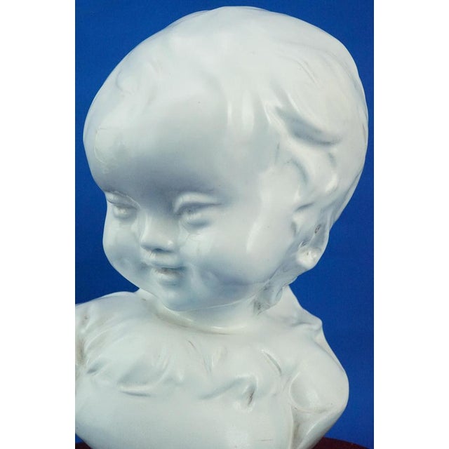 Futuristic Bust of Girl by Domenico Matteucci, Mid-20th Century For Sale - Image 12 of 18