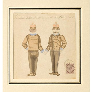 Unknown, Musicians Composition, 19th Century, Watercolor For Sale