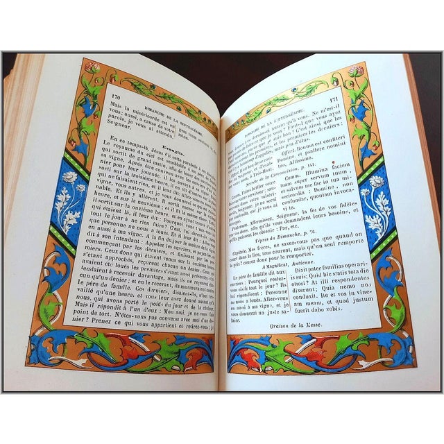 (1860) Christian "Roman Parishioner Illuminates" With 500 Chromolithograps - Antique Devotional Christian Bible Art For Sale - Image 15 of 18