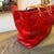 Animal Skin 1999 Louis Vuitton Red Vernis Patent Leather Reade Gm Huge Tote-Bag For Sale - Image 7 of 16