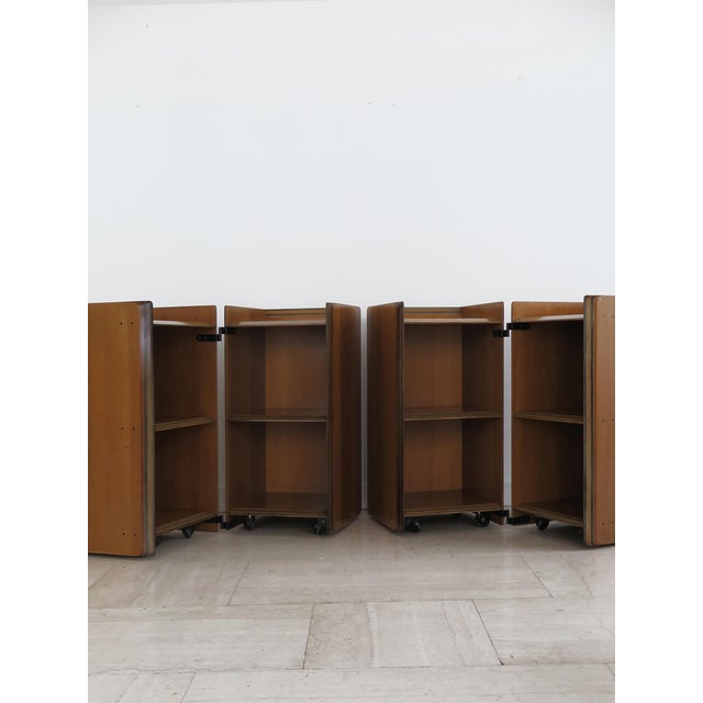 1970s Artona Bedside Tables by Afra & Tobia Scarpa for Maxalto, Italy, 1970s, Set of 2 For Sale - Image 5 of 18
