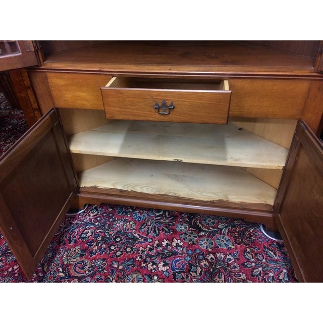 Vintage Corner Cabinet, Cherry Cabinet For Sale - Image 10 of 11