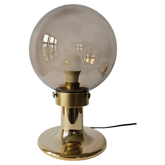Very Midcentury Large Table Brass Lamp, Switzerland, 1970s For Sale - Image 12 of 12