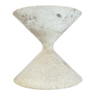 1960s Cast Cement Diablo Shape Planter For Sale