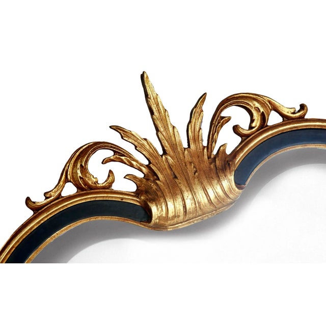 1960's Curved Italian Beveled Mirror For Sale - Image 4 of 5