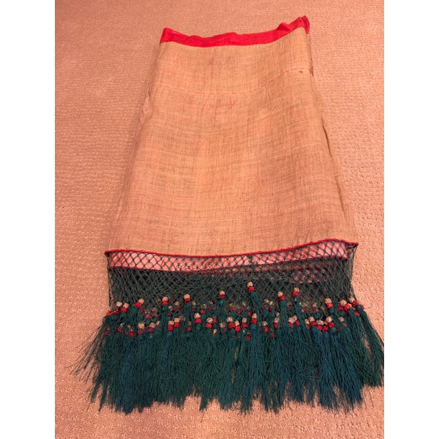 Ceremonial Chinese Emboidered Hanging Late Qing Dynasty 144 X Height 39 For Sale - Image 11 of 11