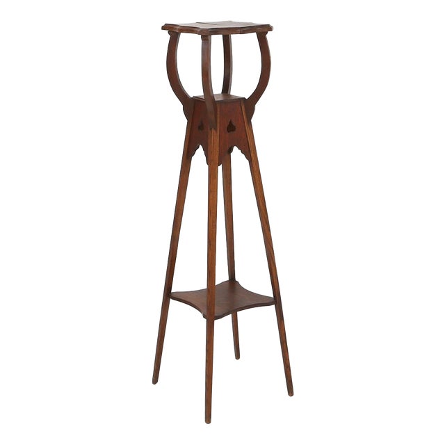 Art Deco Console Table in Oak, France, 1940s For Sale