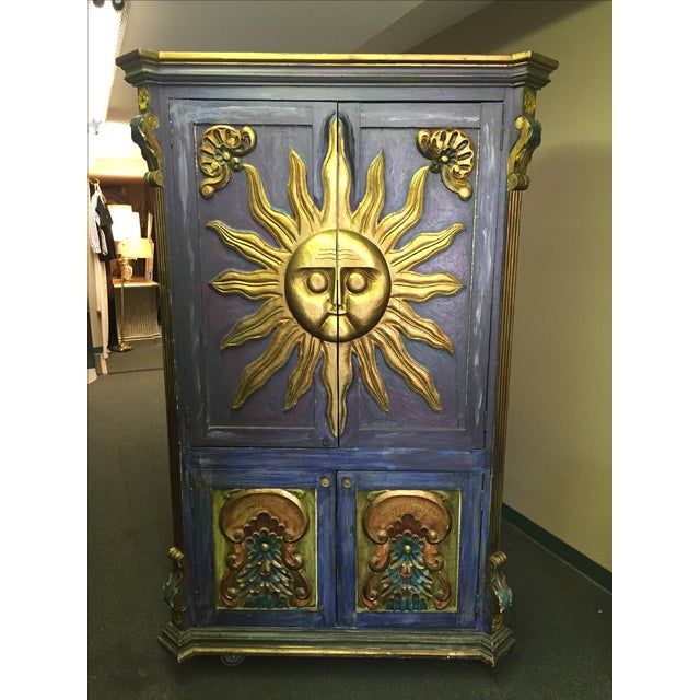 Hand Crafted Vintage Mexican Sun Armoire Chairish