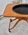Fruitwood Serving Cart Mid Century Modern Removable Tray Rolling Bar Table 60s For Sale - Image 9 of 12