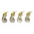 Vintage Silver & Gold Eggplant Place Card Holders Twenty Available – Set of 4 For Sale