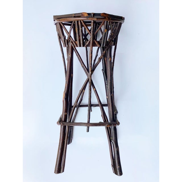 Brown Circa 1930s Twig Plant Stand For Sale - Image 8 of 8