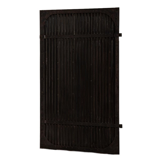 Early 20th Century Czech Republic Black Iron Door For Sale
