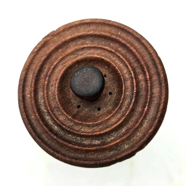 Wood 1960s Richard Nissen Teak Wood Pepper Mill With Integrated Salt Shaker For Sale - Image 7 of 11