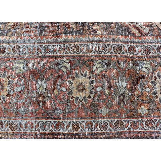 Early 20th Century Antique Persian Sultanabad Rug With Detailed Allover Botanical Design8'11 X 12'7 For Sale - Image 5 of 18