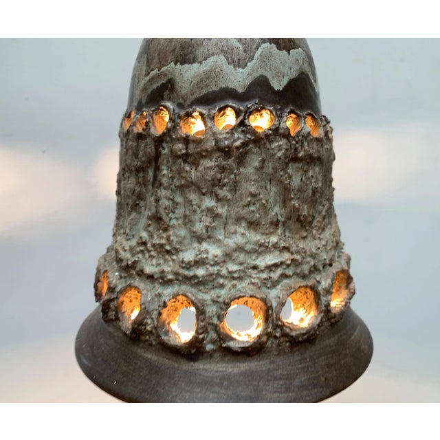 Ceramic Mid-Century Danish Brutalist Ceramic Pendant from Judi Kunst For Sale - Image 7 of 18