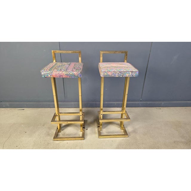 Bar Stools from Belgochrom, 1970s, Set of 2 For Sale - Image 11 of 12