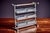 Glass Chrome and Glass Counter Top Shelf attributed to Jacques Adnet, France, 1940s For Sale - Image 7 of 14