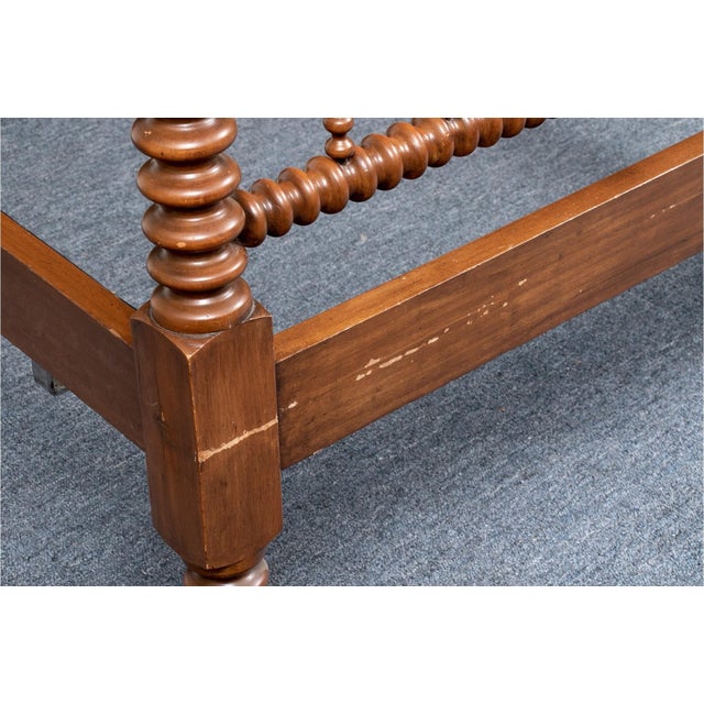 Vintage Jenny Lind Style Bobbin Turned Bed Frame For Sale - Image 10 of 11