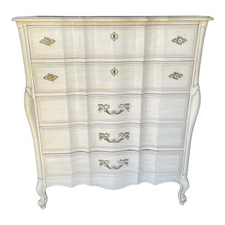 1950s Mid-Century French Provincial Style Armoire For Sale