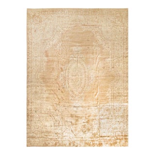 Pasargad DC L Brown Handmade Antique Kerman Rug For Sale