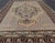 Vintage Turkish Medallion Oushak Area Rug in Gray, Taupe, Brown and Cream This piece was hand-knotted in the mid-century...