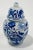 Chinoiserie Vintage Blue and White Floral Lidded Jar For Sale - Image 3 of 8