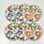 A pretty set of 6 Luncheon Plates with a colorful floral design and Turquoise rim. These are Melamine and perfect for...