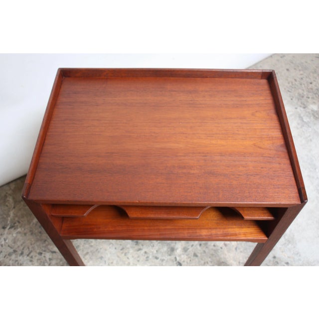 Danish Teak and Rosewood Side Table Designed for the Rigspolitiet Headquarters For Sale - Image 12 of 13