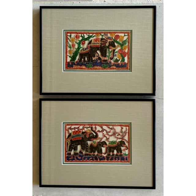 Excellent Pre-Owned Condition. One of the iconic symbols of Indian heritage, the royal elephant, has been captured in this...