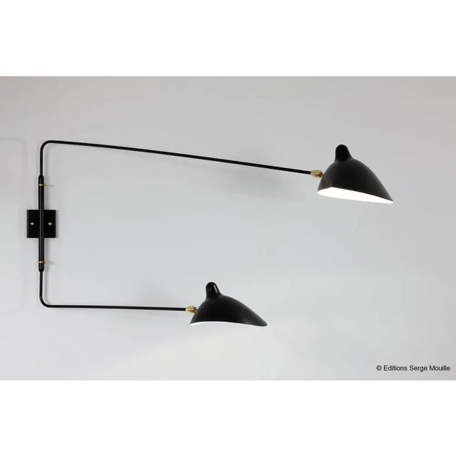 Sconce with Four Rotating Straight Arms by Serge Mouille For Sale - Image 10 of 13