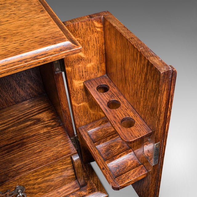 Antique Cambridge Doctor's Smoking Cabinet, English, Smoker's Case, Edwardian For Sale - Image 12 of 12