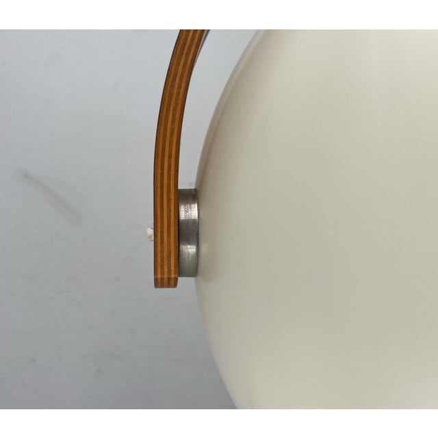 Mid-Century Modern Swiss Space Age Plastic and Plywood Pendant Lamp from Temde, 1960s For Sale - Image 14 of 18