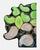 Beautiful mid century oyster platter. It has a Freeform design, mimicking a cluster of shells. It features a pink and...