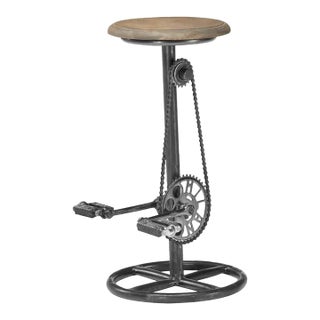 Tarnessa Wood Top Counter Height Stool by Loomlan For Sale
