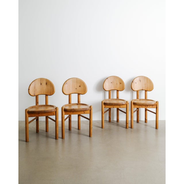 Mid-Century Danish Wooden Dining Chairs by Rainer Daumiller for Hirtshals Sawmill, Denmark, 1970s, Set of 4 For Sale - Image 4 of 7