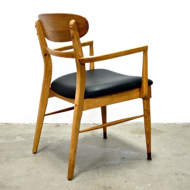 Lane “Acclaim” Walnut & Ash Armchair For Sale - Image 12 of 14