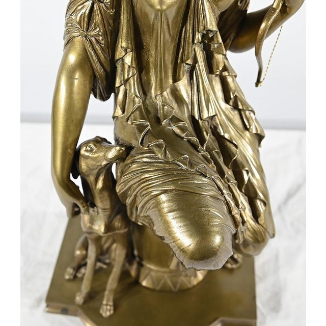 Brown Peiffer, Diana the Hunter, Late 19th Century, Bronze For Sale - Image 8 of 18