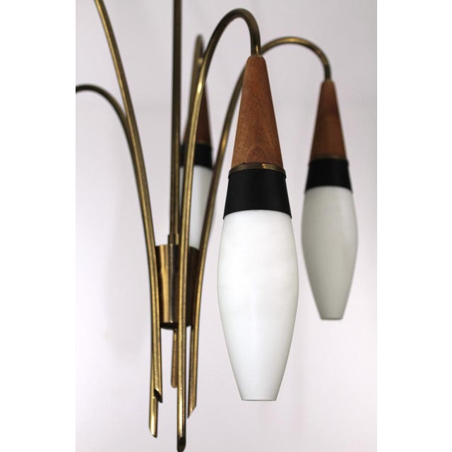 Lily of the Valley Chandelier from Rupert Nikoll, 1950s For Sale - Image 6 of 17