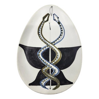 Vintage French Ceramic Trinket Tray by Roger Capron, 1950 For Sale