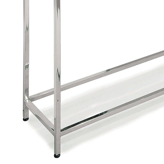 Traditional Regina Andrew Echelon Console Table, Polished Nickel For Sale - Image 3 of 6