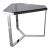 Donghia Kravet Forma Table in Polished Chrome and Smoked Glass - 6 Available For Sale