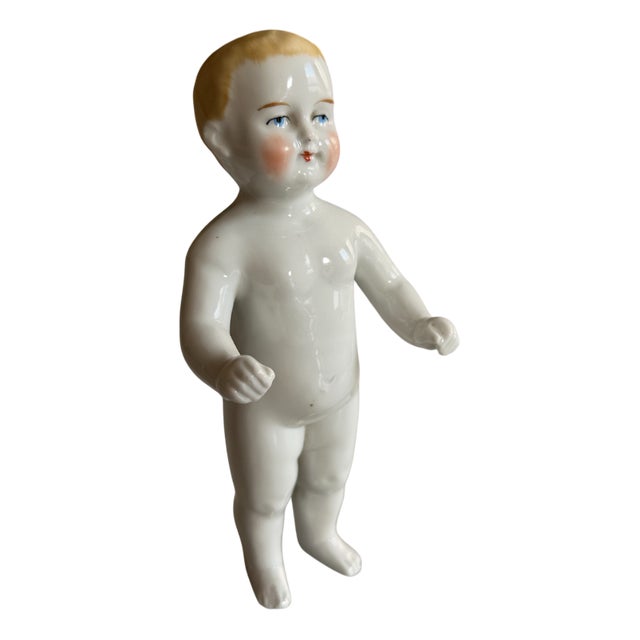 Biedermeier Porcelain Bathing Doll, Germany, 1820s For Sale