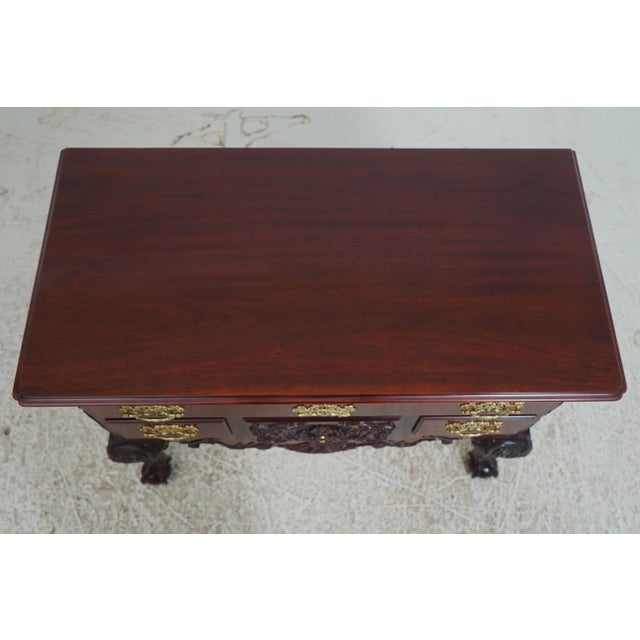 1990s 1990s Kindel Winterthur Ball & Claw Mahogany Lowboy For Sale - Image 5 of 18