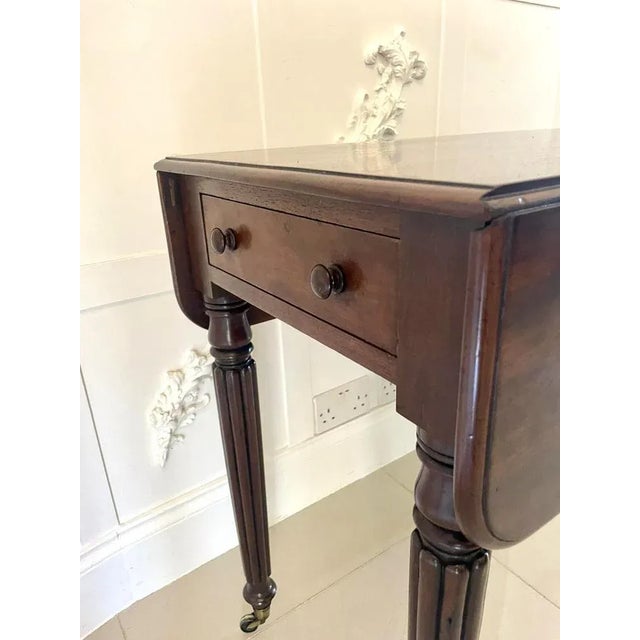 Wood Regency Mahogany Pembroke Table, 1830s For Sale - Image 7 of 12
