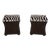 Pair Modern Design Zebra Print Hide Ottoman or Stools For Sale