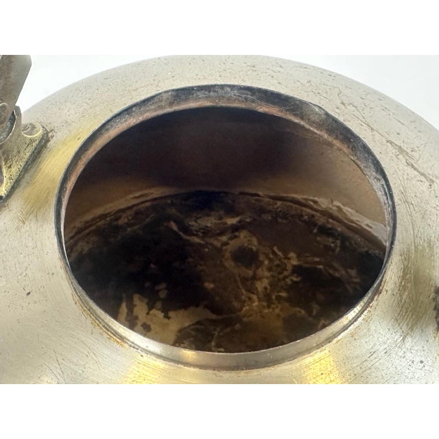 Art Deco Nickled Brass Kettle, 1930s For Sale - Image 16 of 18
