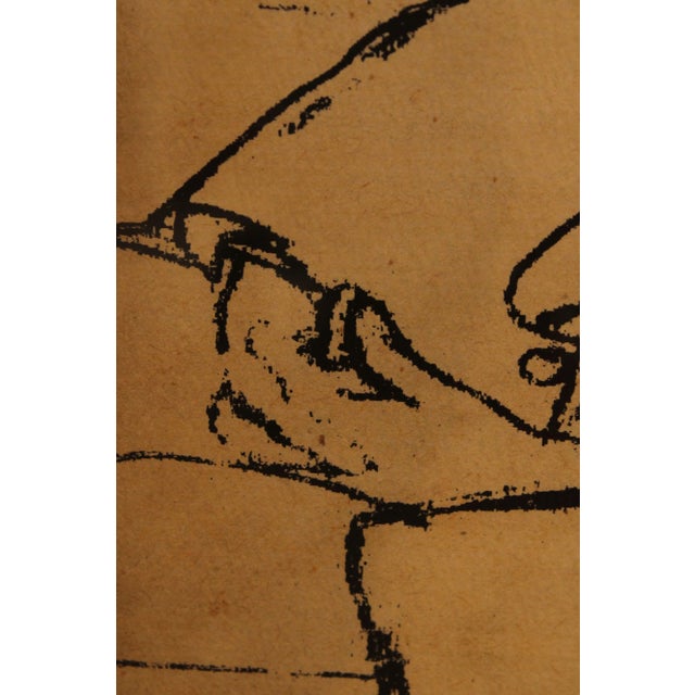 Custom Soicher Marin Sketch, 'Man Seated' For Sale - Image 9 of 13