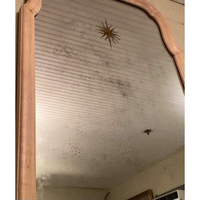 Vintage Mid Century Sunburst Églomisé Central Motif Wall Mirrors - a Pair For Sale - Image 12 of 12