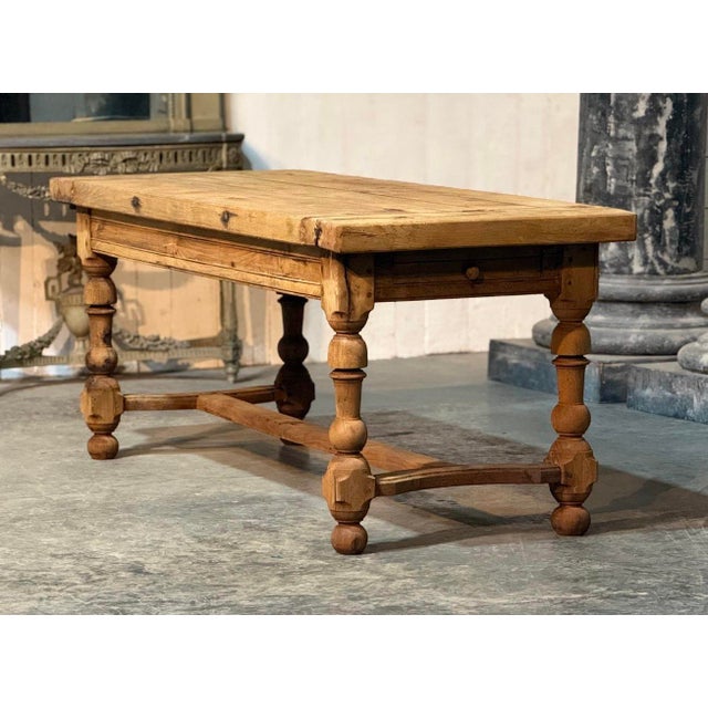 French Oak Farmhouse Dining Table, 1920 For Sale - Image 4 of 18